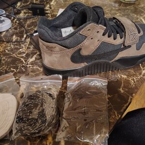 Men's Black and Brown Sneakers